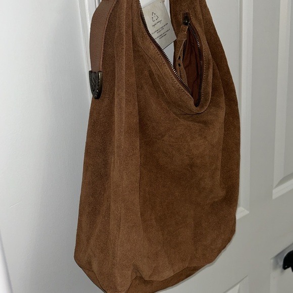 Free People Bags Nwt Free People Westbound Suede Tote Sling Bag Z29